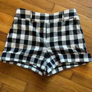 Veronica Beard Carito Gingham Shorts